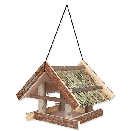 Natural Living krmítko závěsné se střechou z trávy 25x25x25 cm 1 ks