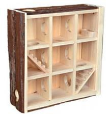 Natural Living hrací věž/bludiště, 3 poschodí 30x30x10 cm