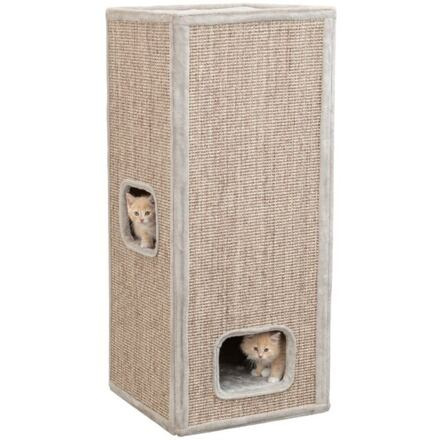 Škrabací věž JUNO, 3 patra, 116 cm, šedá 1 ks