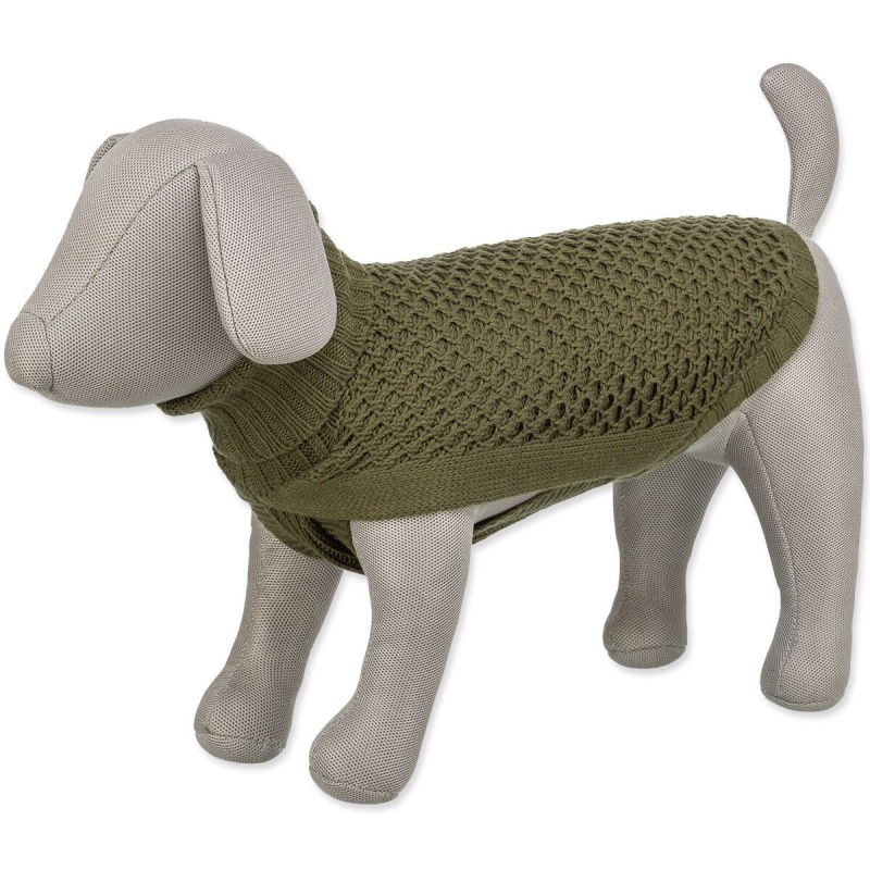 Svetr Trixie Norwood, XXS, olivová zelený, 18 cm