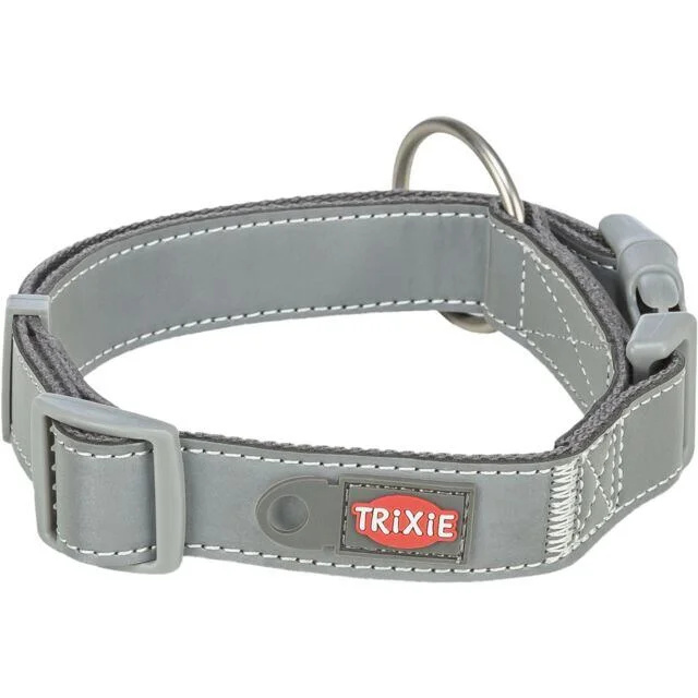 TRIXIE Reflexní obojek PREMIUM Reflect, grafit Velikost obojku PREMIUM Reflect: S-M: 30-45 cm/ 20 mm