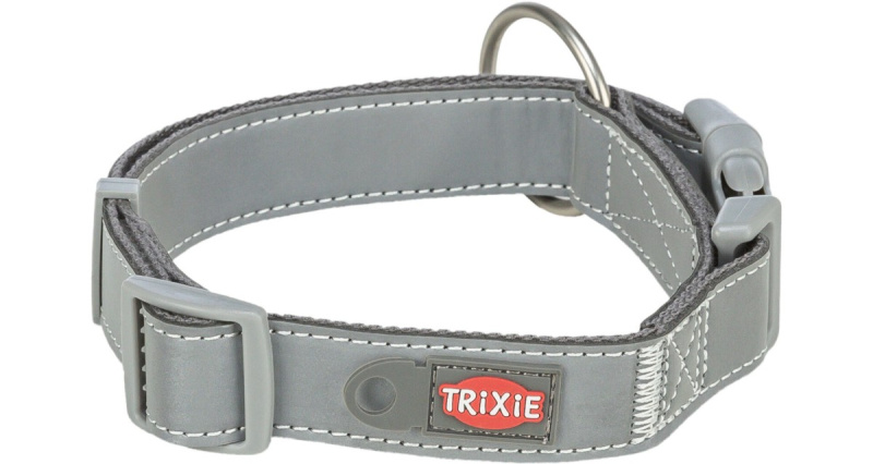 TRIXIE Reflexní obojek PREMIUM Reflect, grafit Velikost obojku PREMIUM Reflect: S-M: 30-45 cm/ 20 mm