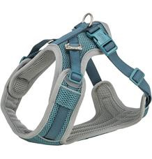 FlexMesh Premium postroj, široký střih, petrolejová XS-S: 40-57 cm/ 15 mm