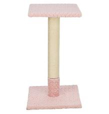 Škrabací sloupek BEANA, 69 cm, vzorovaný plyš, starorůžová 1 ks