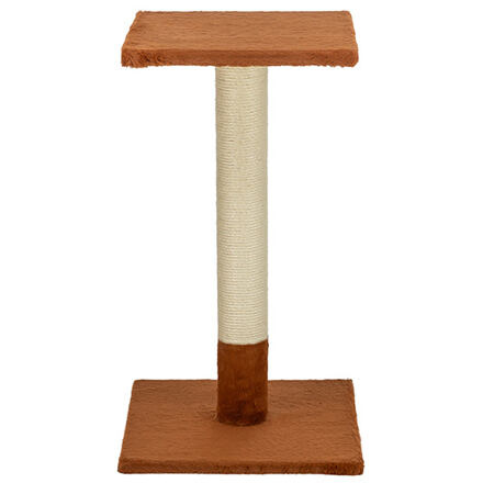 Škrabací sloupek BEANA, 69 cm, králičí plyš, rezavá 1 ks