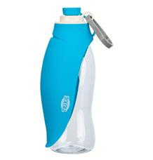 Lahev na vodu se sklopnou silikonovou miskou, 0.55 l, plast/silikon 1 ks