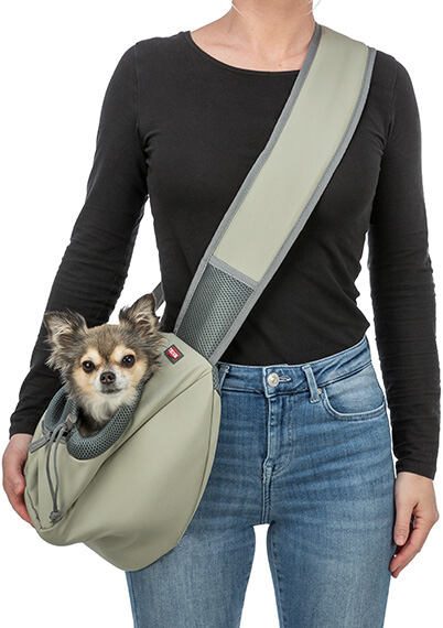 Front Sling Carrier - přední nosítko/taška, 50 x 25 x 18 cm, světlezelená/šedá (max. 5kg) 1 ks