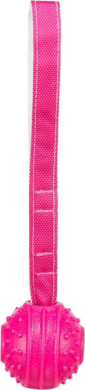 Soft & Strong, míček s poutkem, TPR, růžová 1ks/27cm