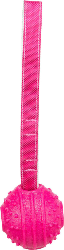 Soft & Strong, míček s poutkem, TPR, růžová 1ks/29cm