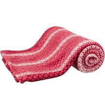 Vánoční deka LUMI červeno-bílá 150x100cm