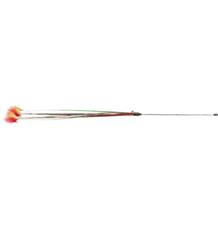 Xmas rod  - vánoční hrací prut s peříčky a rolničkou 31 cm