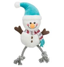 Xmas SNOWMAN, sněhulák bez zvuku, plyš/bavlna 41 cm