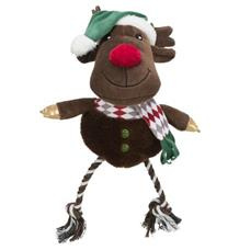 Xmas REINDEER, sob bez zvuku, plyš/bavlna 49 cm