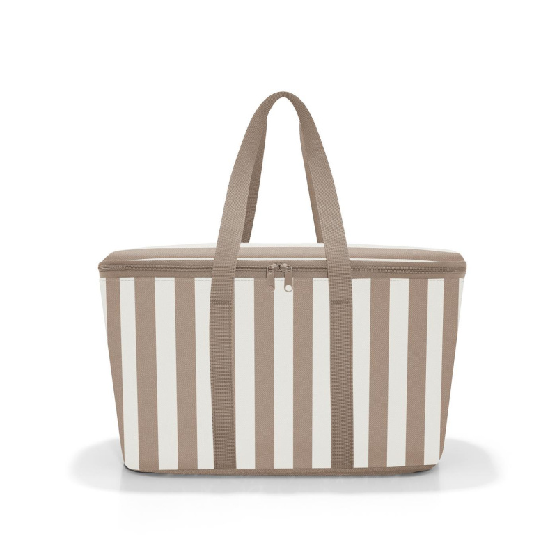 Chladicí taška Reisenthel Coolerbag 20 L - hnědá s pruhy