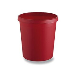 Odpadkový koš Helit, objem 18 l červený