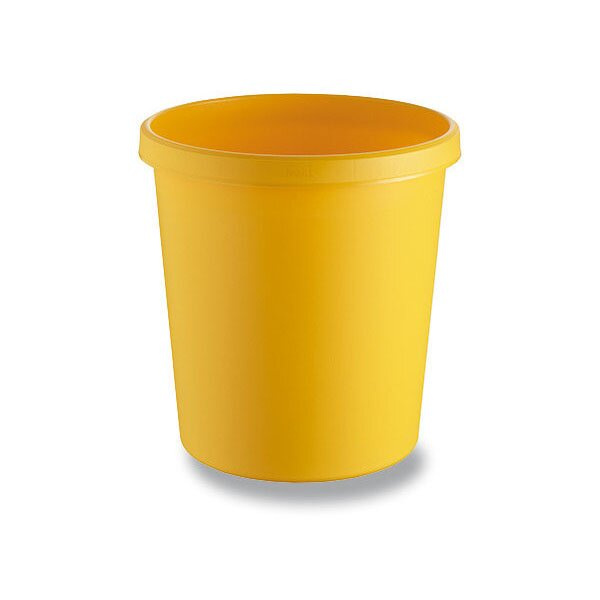 Odpadkový koš Helit, objem 18 l žlutý