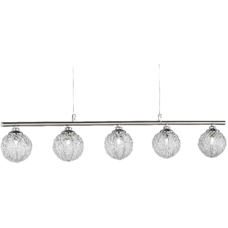 Paul Neuhaus Halogenové závěsné svítidlo Womble, 5x28W, ocel, 10 x 91 x 132 cm