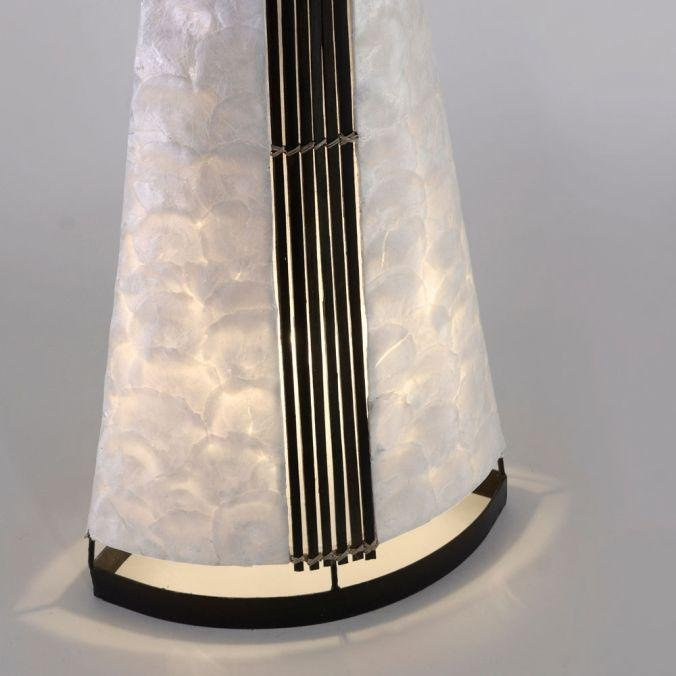 Paul Neuhaus Designová stojací lampa ABUJA ruční práce, 3xE27, v.150 cm