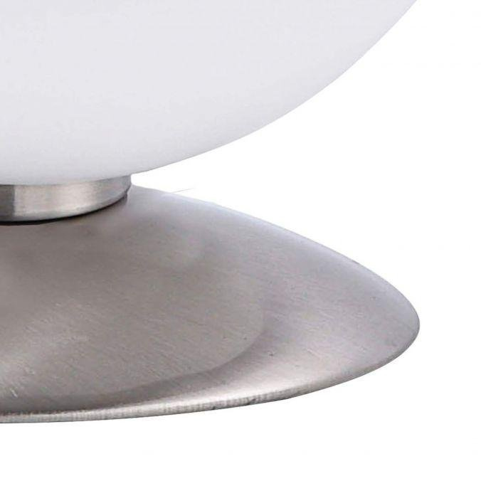 Paul Neuhaus Stolní LED lampa BUBBA, 3W, ø 15 cm, 3000K Barva: ocel