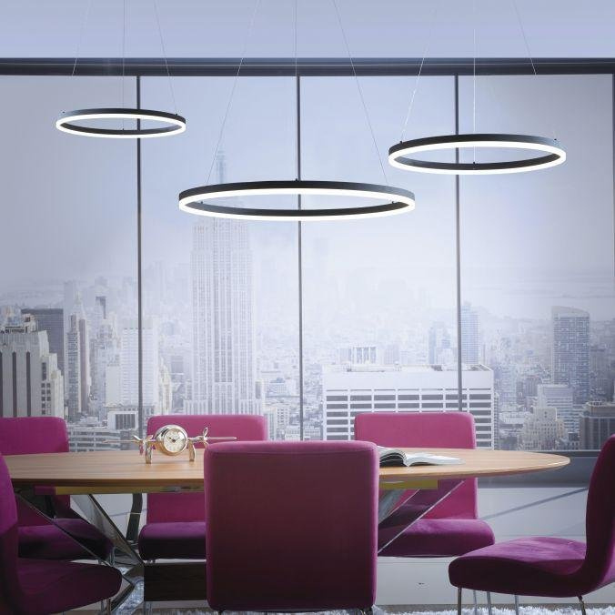 Paul Neuhaus Závěsné LED svítidlo TITUS, 34W, ø 40 cm, 3000K stmívatelné