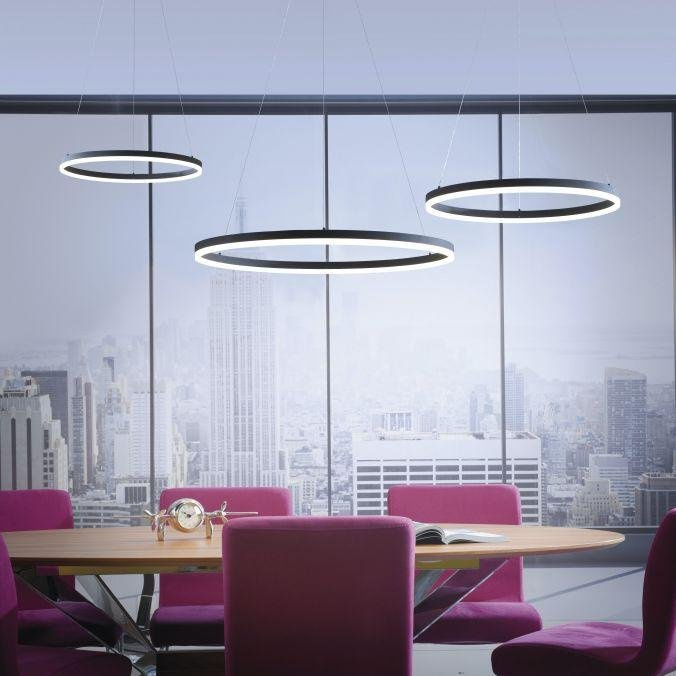Paul Neuhaus Závěsné LED svítidlo TITUS, 38W, ø 60 cm, 3000K stmívatelné