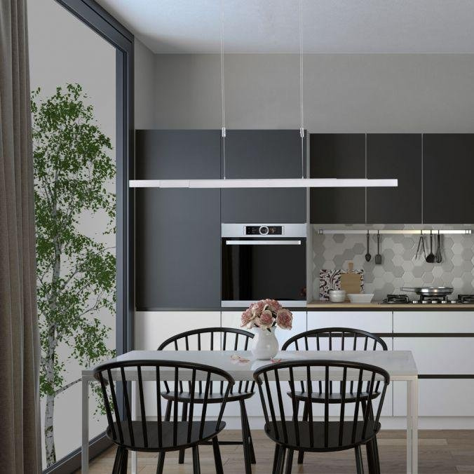 Paul Neuhaus Závěsné LED svítidlo ADRIANA, 45W, d. 179 cm, 2700-5000K Barva: Hliník