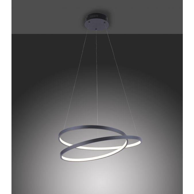 Paul Neuhaus Závěsné LED svítidlo ROMAN, 32W, ø 55 cm, 3000K stmívatelné SimplyDim Barva: Černá