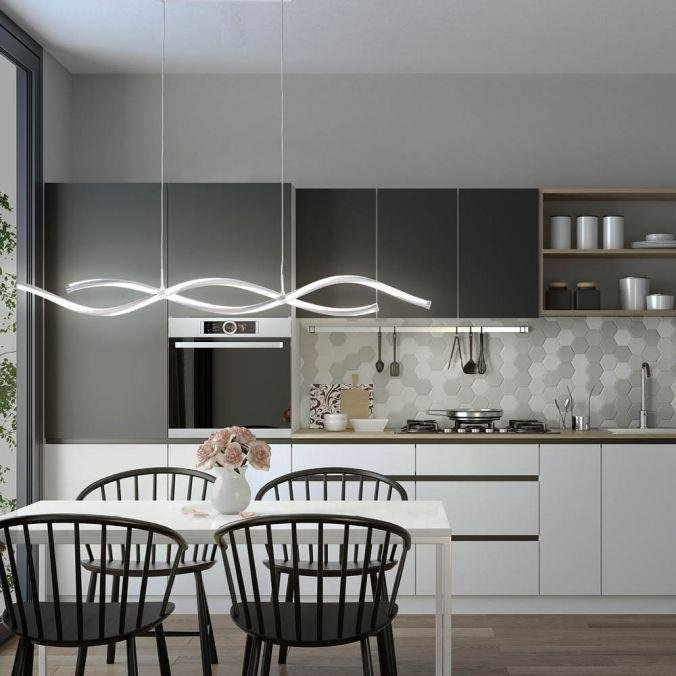 Paul Neuhaus Závěsné LED svítidlo Q-MALINA, 47W, d. 111 cm, Smart Home, CCT 2700-5000K