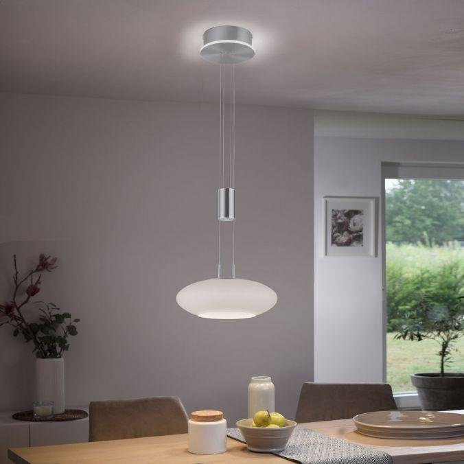 Paul Neuhaus Závěsné LED svítidlo Q-ETIENNE 38,5W,  ø 35 cm, CCT 2700-5000K Barva: ocel