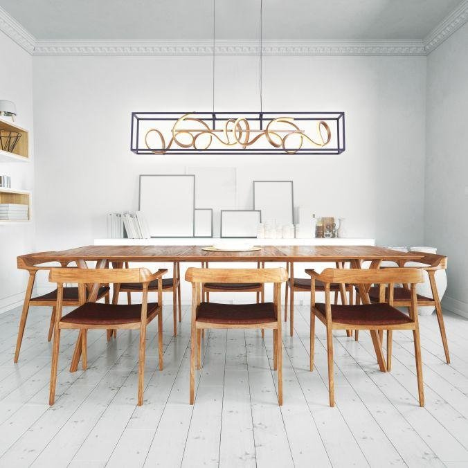 Paul Neuhaus Závěsné LED svítidlo SELINA, 46W, d. 110 cm, 3000K stmívatelné SimplyDim