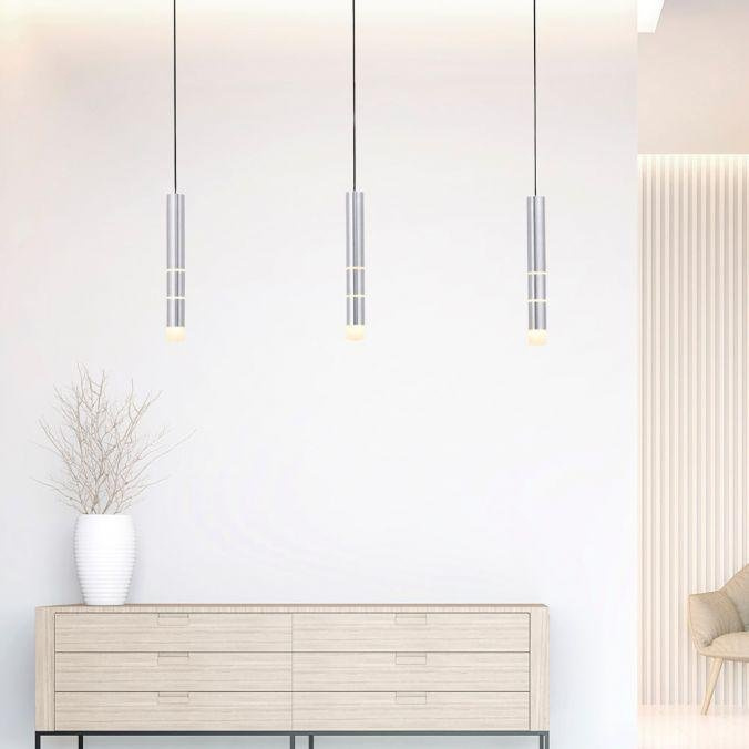 Paul Neuhaus Závěsné LED svítidlo PURE VEGA, 32W, d.120 cm, 3000K Barva: Hliník