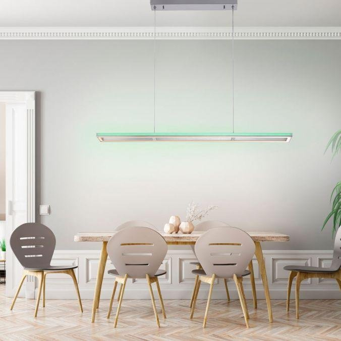 Paul Neuhaus Závěsné LED lineární svítidlo HELIX, 51W, d. 110 cm, RGB, CCT 2700-5000K