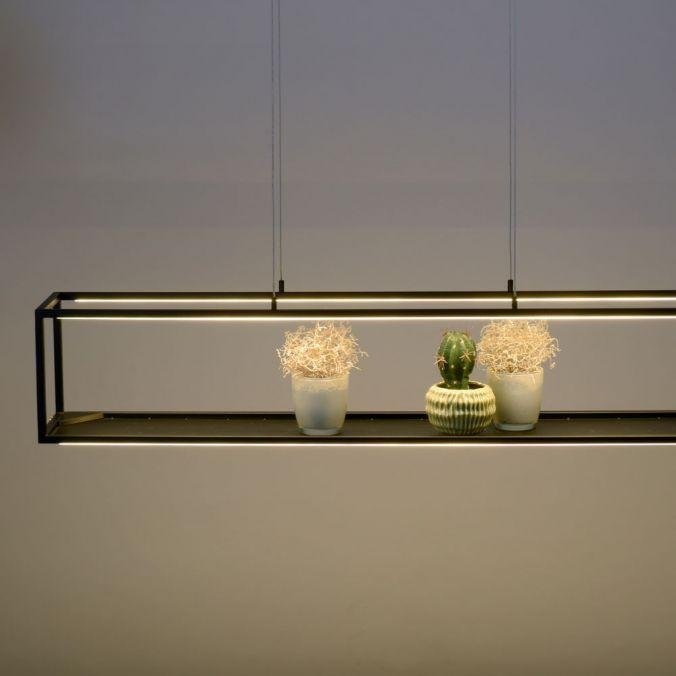 Paul Neuhaus Závěsné LED svítidlo CONTURA, 42W, d. 105 cm, 3000K stmívatelné