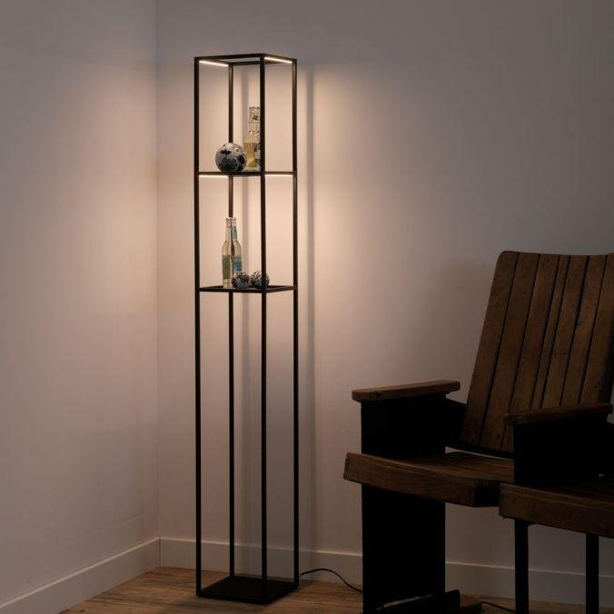 Paul Neuhaus Stojací LED svítidlo CONTURA, 19W, v. 140 cm, 3000K stmívatelná