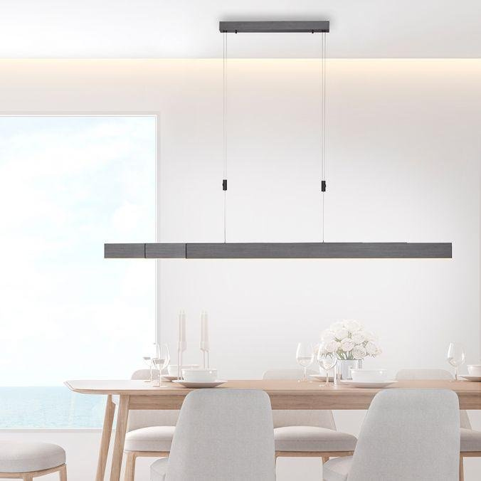 PAULNEUHAUS Svítidlo závěsné PURE-MOTO LED 3x 13W 2700-5000K nastavitelné platina - PAUL NEUHAUS