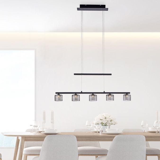 Paul Neuhaus Závěsné LED svítidlo HYDRA, 23W, d. 80 cm, 3000K Barva: Černá