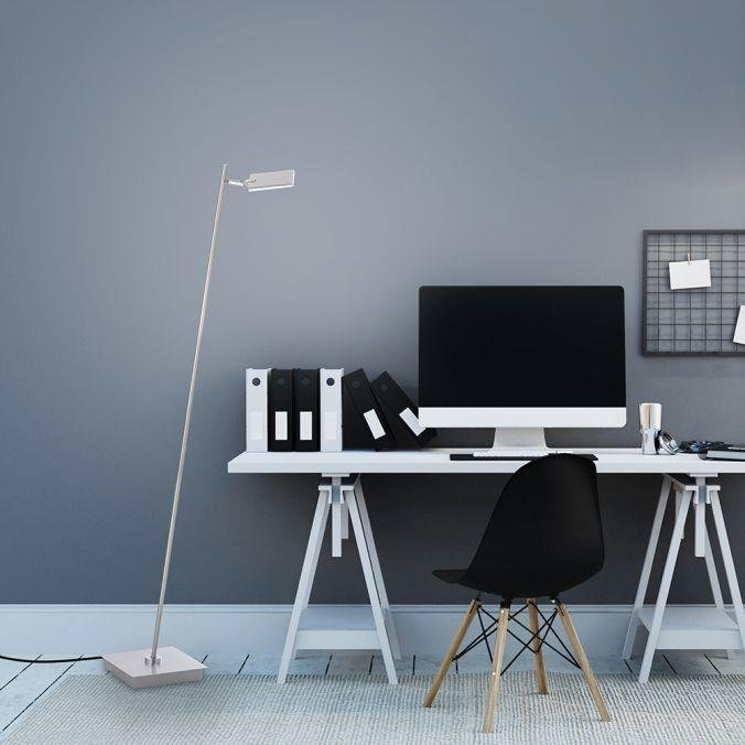 Paul Neuhaus Stojací LED lampa PURE MIRA 7,5W, v. 138 cm, 2700-5000K Barva: Hliník