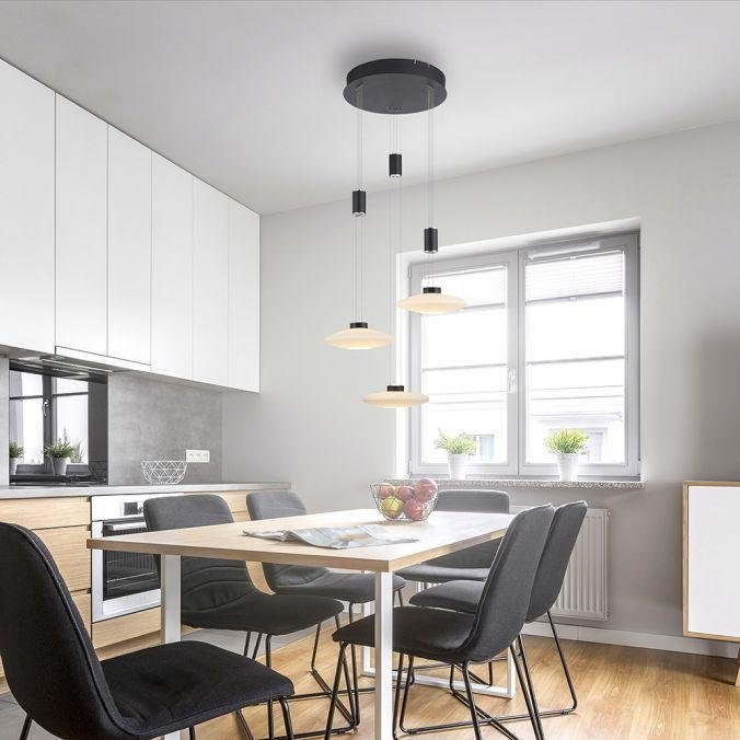 Paul Neuhaus Závěsné LED svítidlo LAUTADA, 26W, ø 56 cm, 3000K stmívatelné