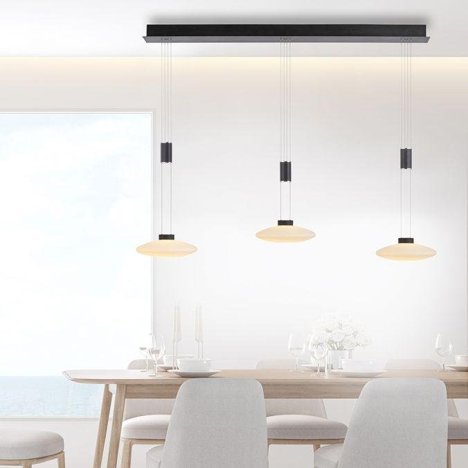 Paul Neuhaus Závěsné LED svítidlo LAUTADA, 26W, d. 116 cm, 3000K stmívatelné Barva: Černá