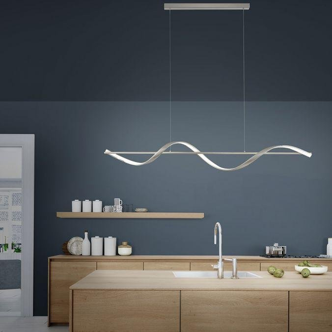Paul Neuhaus Závěsné LED svítidlo Q-SWING, 28W, d. 121 cm, CCT 2700-5000K Barva: Stříbrná