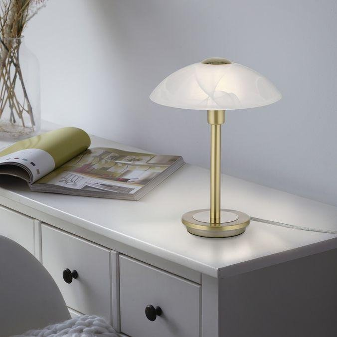 Paul Neuhaus Stolní LED lampa ENOVA, 3W, v. 28 cm, 3000K stmívatelná Barva: Zlatá