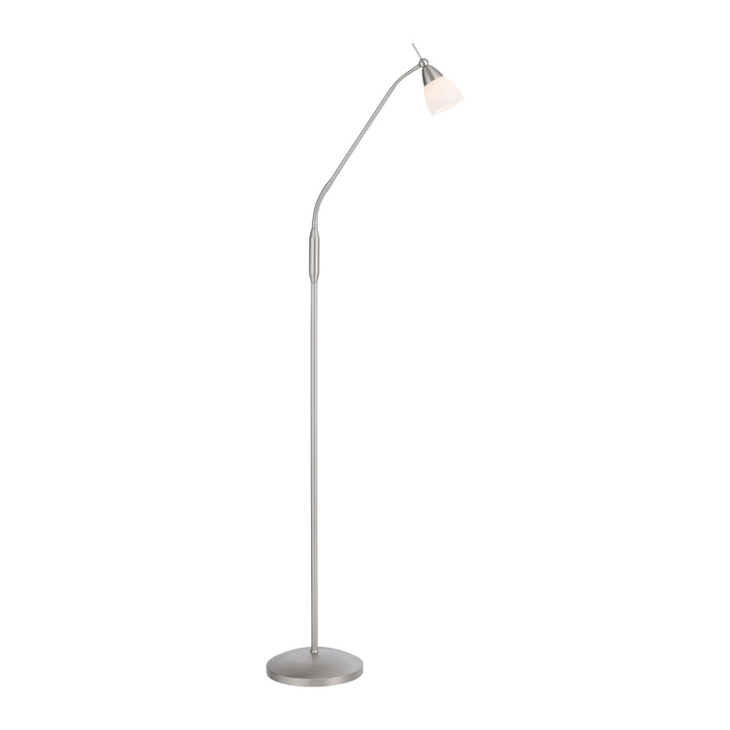 Paul Neuhaus Stojací LED lampa PINO, 3W, v. 163 cm, 3000K stmívatelná, dotykový stmívač Barva: ocel
