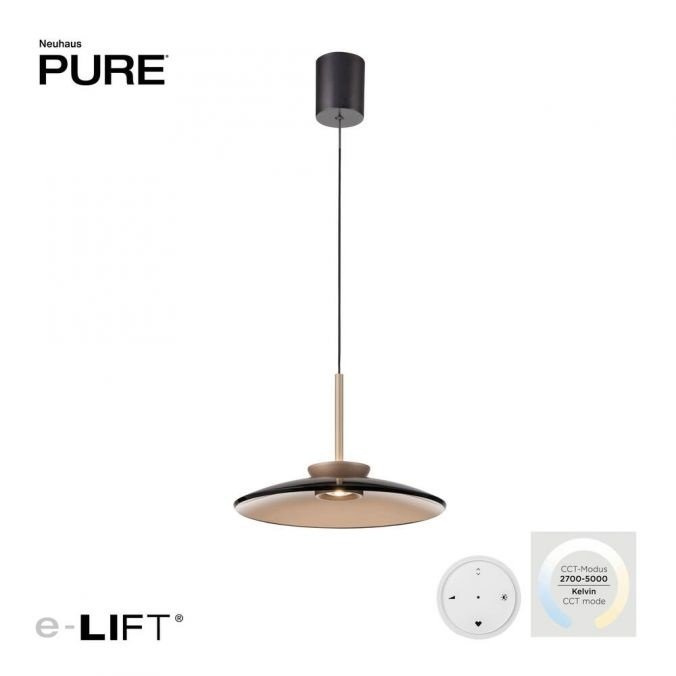 Paul Neuhaus Závěsné LED svítidlo PURE E-Moon, 18W, ø 50 cm, CCT 2700-5700K
