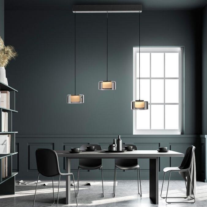 Paul Neuhaus Závěsné LED svítidlo RIKA, 20W, d. 71 cm, 3000K stmívatelné