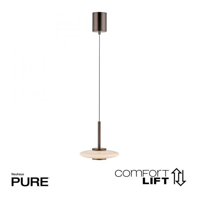 Paul Neuhaus Závěsné LED svítidlo PURE VITRUM, 13W, ø 22 cm, 3000K