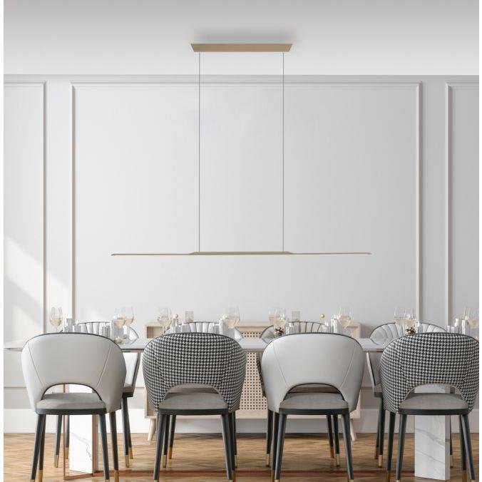 Paul Neuhaus Závěsné LED svítidlo PURE SURFACE, 21W, 125x25 cm, 3000K