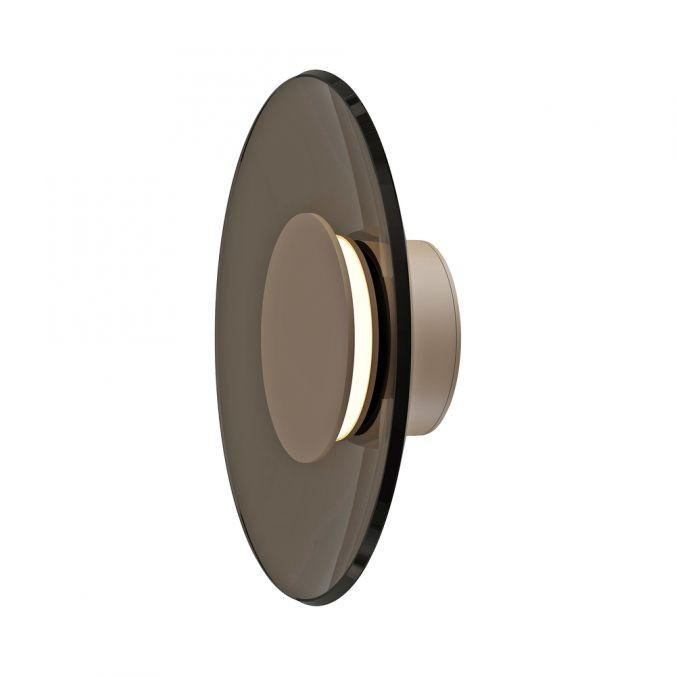 PAULNEUHAUS LED nástěnné svítidlo Pure Moon stmívatelné 2700K bronz / tmavý amber - PAUL NEUHAUS