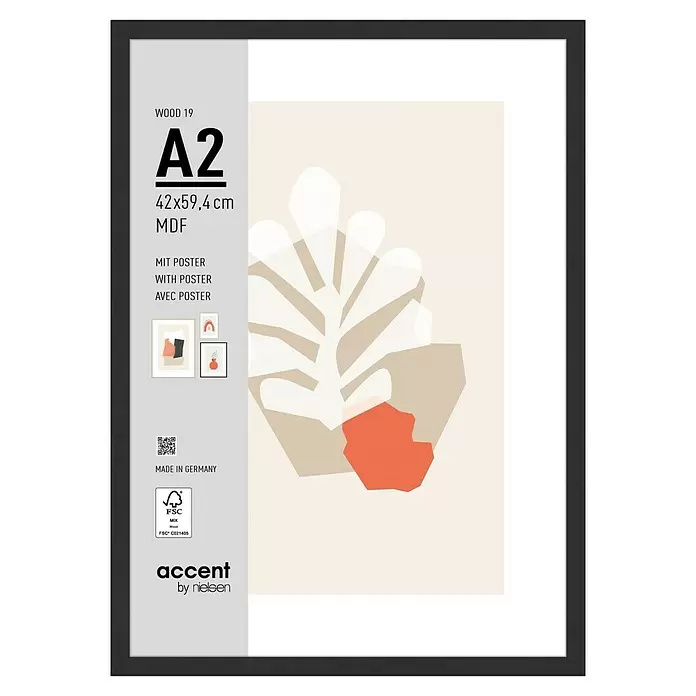 Fotorámeček Accent Wood / 42 x 59,4 cm / černá Varianta: ivi1
