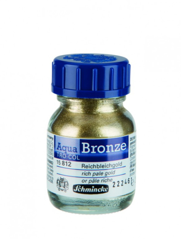 Zlaticí barva Schmincke Aqua 20ml – 812 rich pale gold