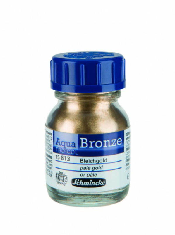 Zlaticí barva Schmincke Aqua 20ml – 813 pale gold